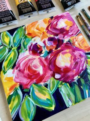 How to Paint Flowers with Acrylics: A Journey Through Colors and Chaos